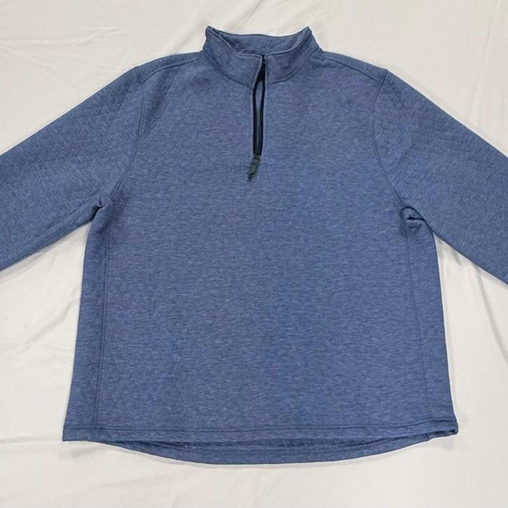 Magaschoni Mens Blue Quilted 1/4 Zip Pullover Jacket G601137M XXL NEW